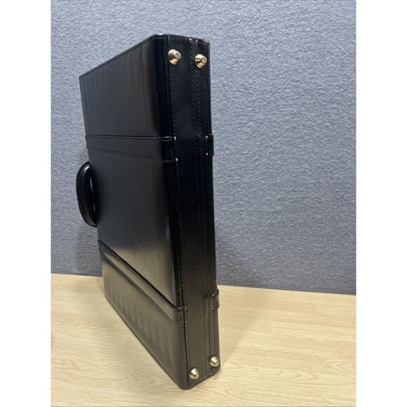 Vintage Black Combination Lock Hardshell Briefcase - Picture 5 of 16